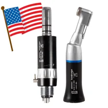 2* стоматологический наконечник против угла+ 4-H воздушный мотор низкая скорость подходит NSK e-тип черный