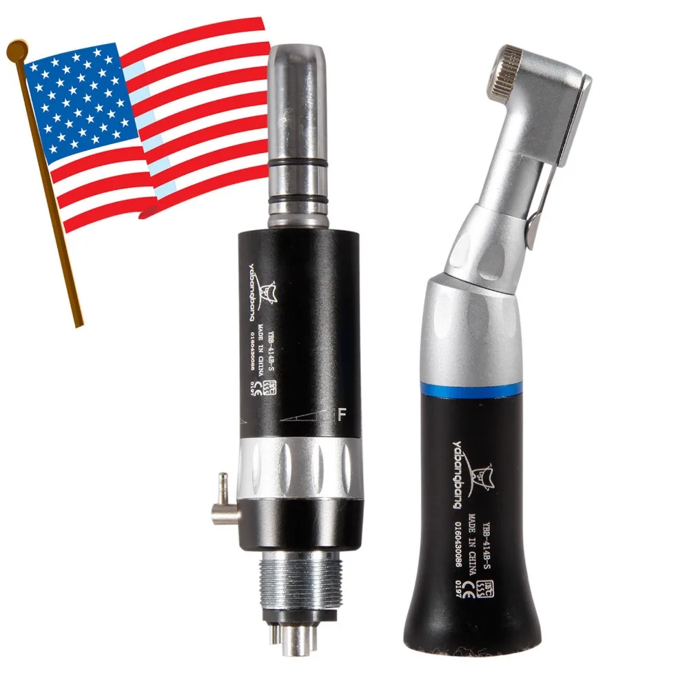 Motor de ar de Baixa Handpiece de Ângulo contra Dental + 4-h Velocidade Apto E-tipo Preto 2 * Nsk