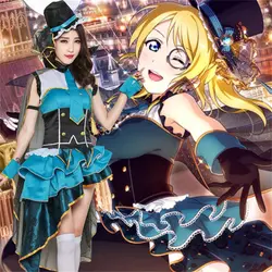 Lovelive Аниме косплей Любовь Live Ayase Eli Occupation Пробуждение вор Cos аниме Хэллоуин Косплей Костюм Униформа платье