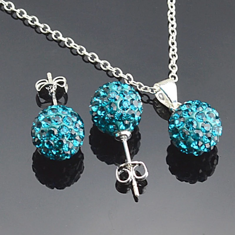 JEXXI-Simple-Ball-Pendant-Necklace-Stud-Earrings-Set-Accessory-925-Sterling-Silver-Bridal-Wedding-Jewelry-Sets