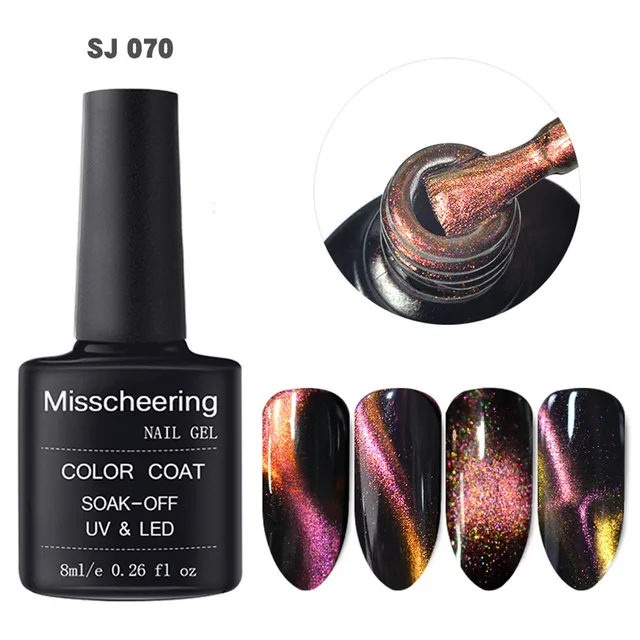 nails Misscheering 5D Shiny Polish Nail poly gel Magic Cat Eye