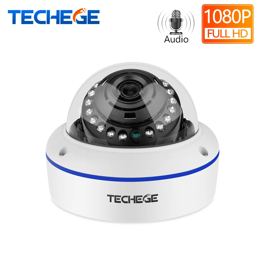 Techege FULL HD 1080P IP Camera indoor Outdoor Wired IP Cameras Onvif