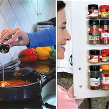 Spice стены стеллаж для хранения Пластик Кухня гаджеты организовать пространство Инструменты 20 двери шкафа крючки 4 шт./компл