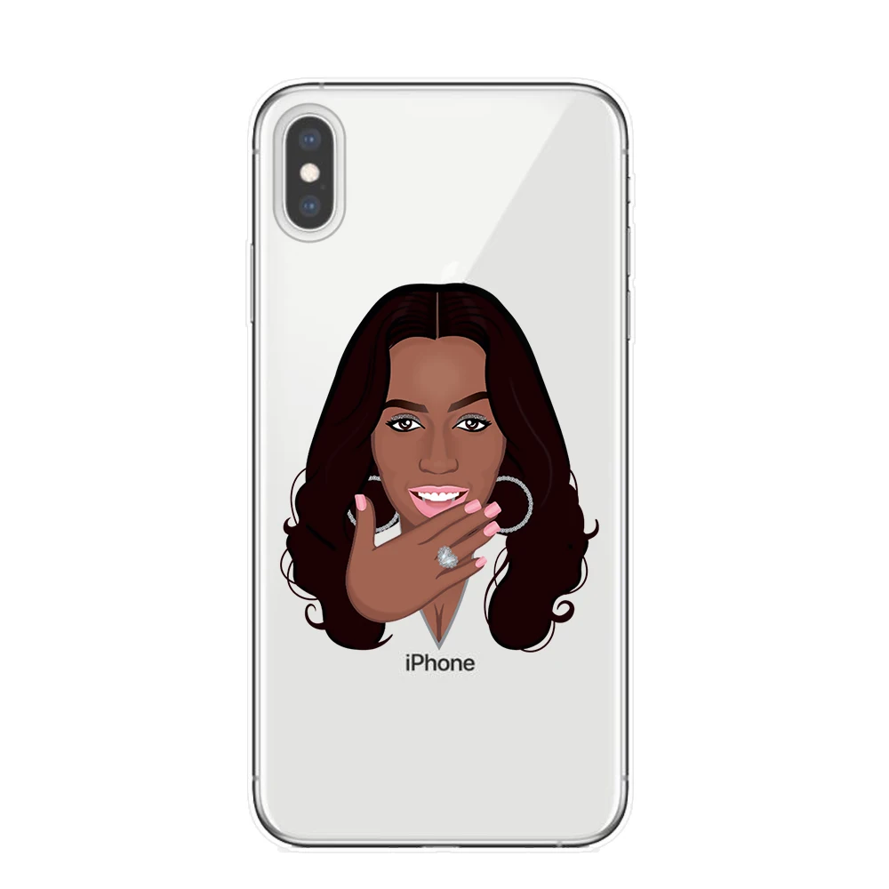 KDMOJI чехлы для телефонов из прозрачного силикона для iPhone Xs 7 7Plus 8 8 Plus X 6 6splus 5 5S SE XS MAX XR XS задняя крышка