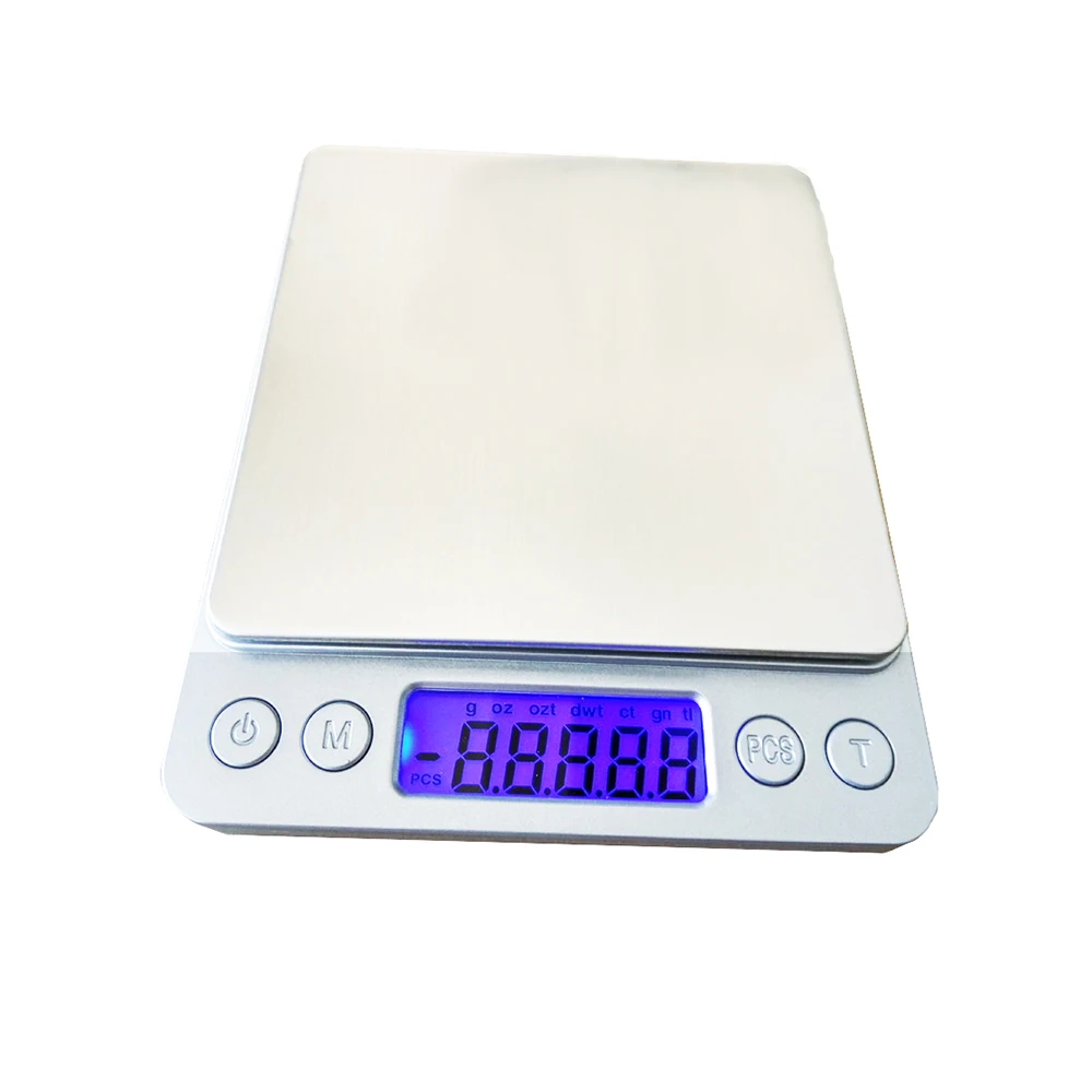 

Backlight LCD Kitchen Scales Food Diet Electronic Scales Cooking Tools Jewelry Scales Weighing Battery Powered 0.1g&0.01g