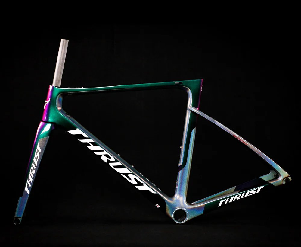 Best thrust carbon bike Chameleon color road frame Di2 Mechanical racing bike carbon road frame 2019 road bike cheap carbon frame 15