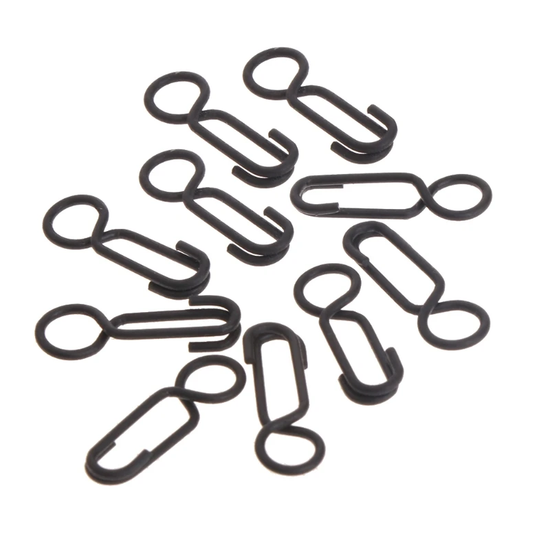 

10 Pcs Fishing Ring Clips Hook Link Carp Quick Change Swivel Stainless Steel Rig