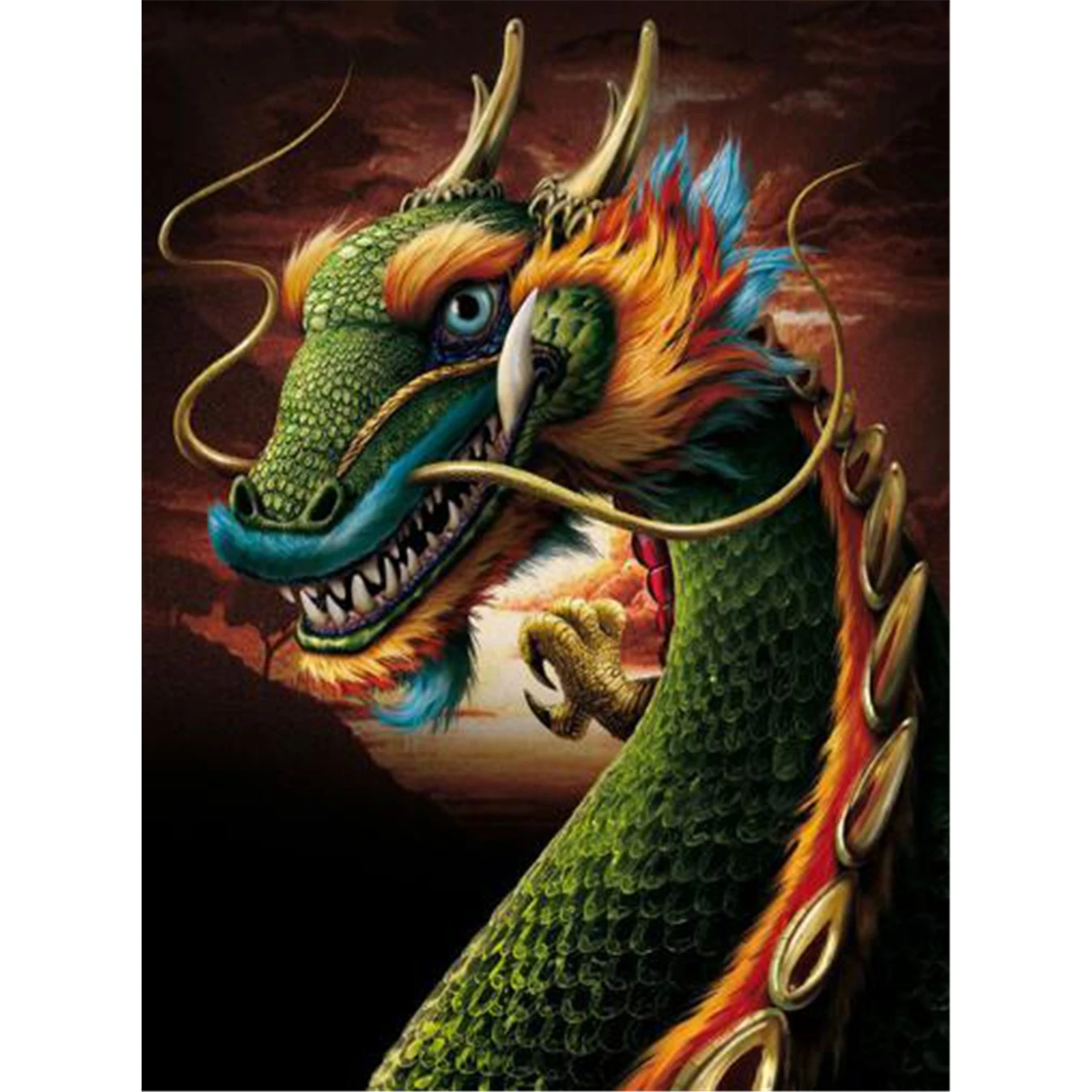 Aliexpress.com : Buy Dragon,5D,Diamond Embroidery,Full,Cross Stitch
