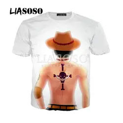 LIASOSO горячий продавать Аниме 3D принт Мужская Футболка One Piece/Наруто/отбеливать/Стальной алхимик повседневные футболка Homme Y102