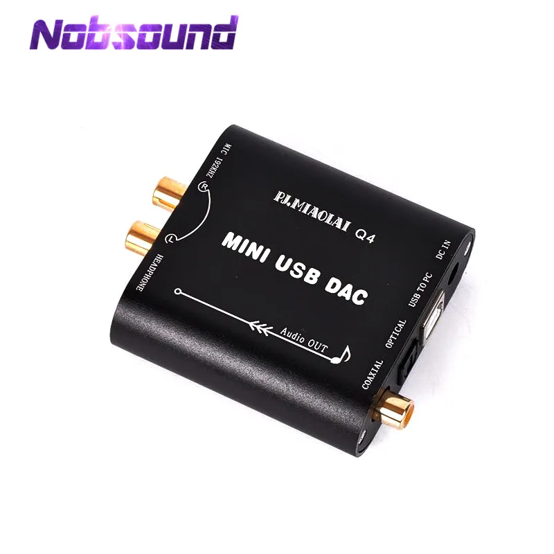 

Nobsound MINI USB DAC Sound Card HiFi Digital to Analog Converter Audio Decoder OPT COAX