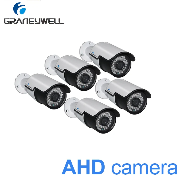 

5 PCS DVR Monitor Camera AHD 1080p Night Vision 36 IR LEDs Security Camera Waterproof Bullet CCTV Video Surveillance Camping