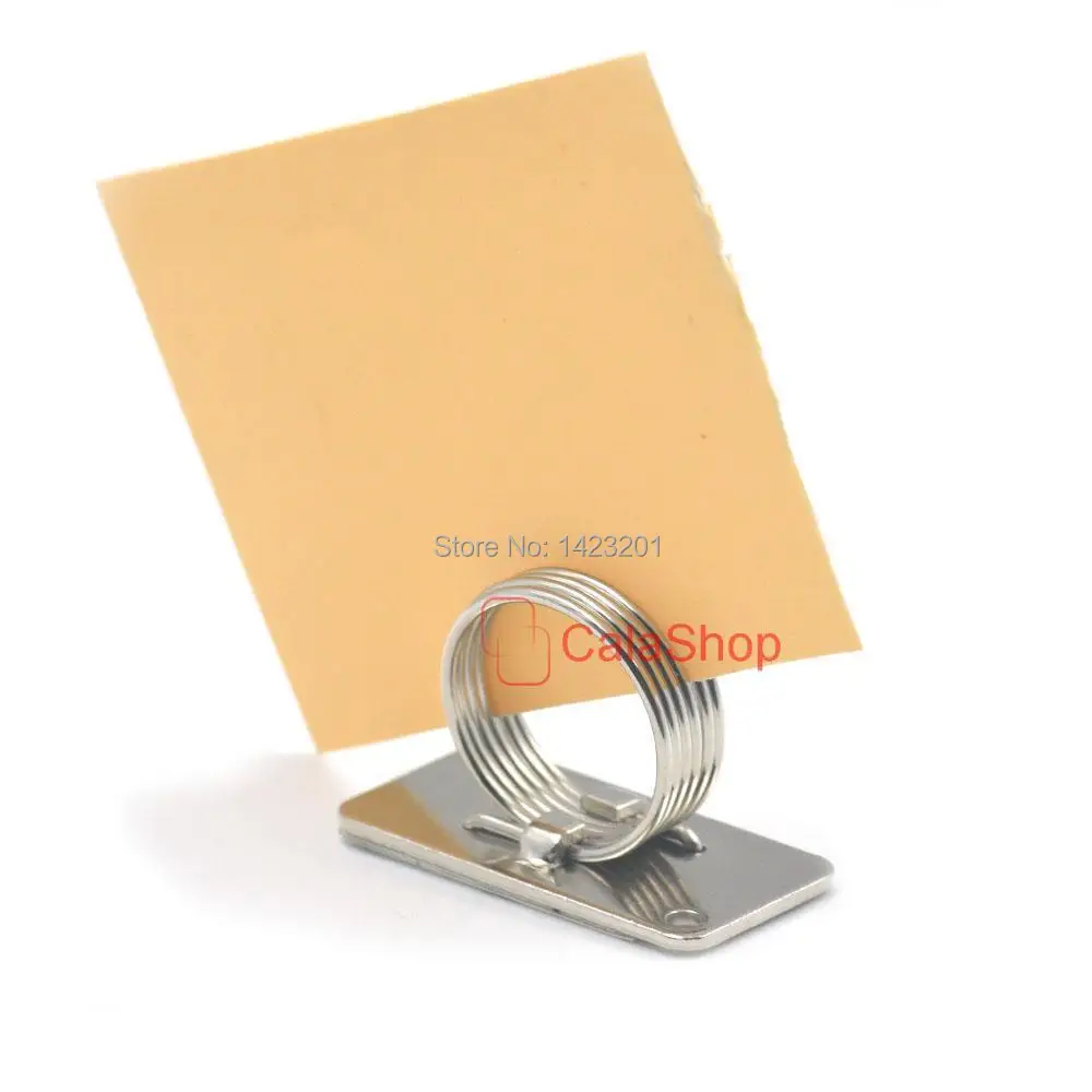 

5 Pcs / Lot Paper Note Name Card Memo Picture Photo Clip Frame Holders Desk Self Adhesive