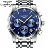 GUANQIN Watches men Luxury top brand Stainless Steel men luminous waterproof Wristwatch multifunction Clock Men quartz watches ► Photo 2/5