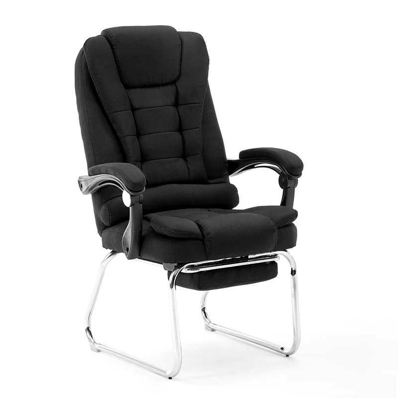 

Fabric Simple Lazy Home Computer Chair Office Four-legged Chair Massage Reclining Footrest Boss Chair Reclining Bow Chair