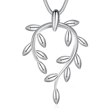 Последняя мода, ожерелье с подвеской в виде листа, подлинный 925 пробы, серебро, высокое качество, хорошее ювелирное изделие для женщин, подарок