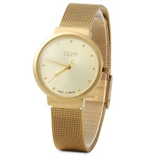 JULIUS JA-426L Femmes de Ultra Mince Argent Or Brun Noir Maille En Acier Inoxydable De Mode Casual Montre Femme Montre-Bracelet Étanche