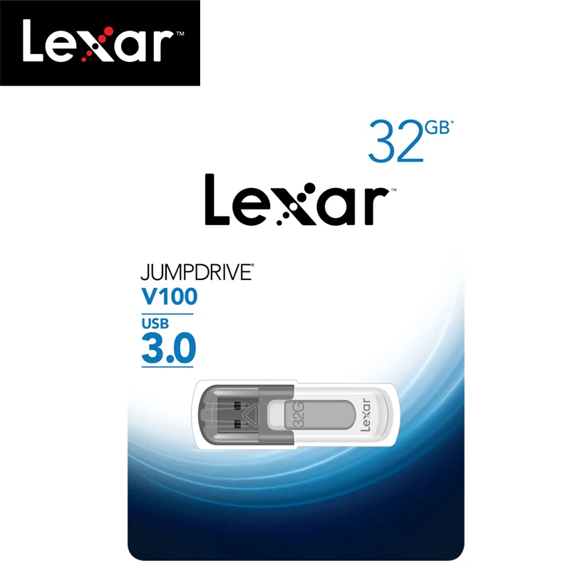 Lexar JumpDrive V100 флеш-накопитель usb 3,0 32 ГБ флеш-накопитель 64 ГБ chiavetta usb 128 Гб карта памяти