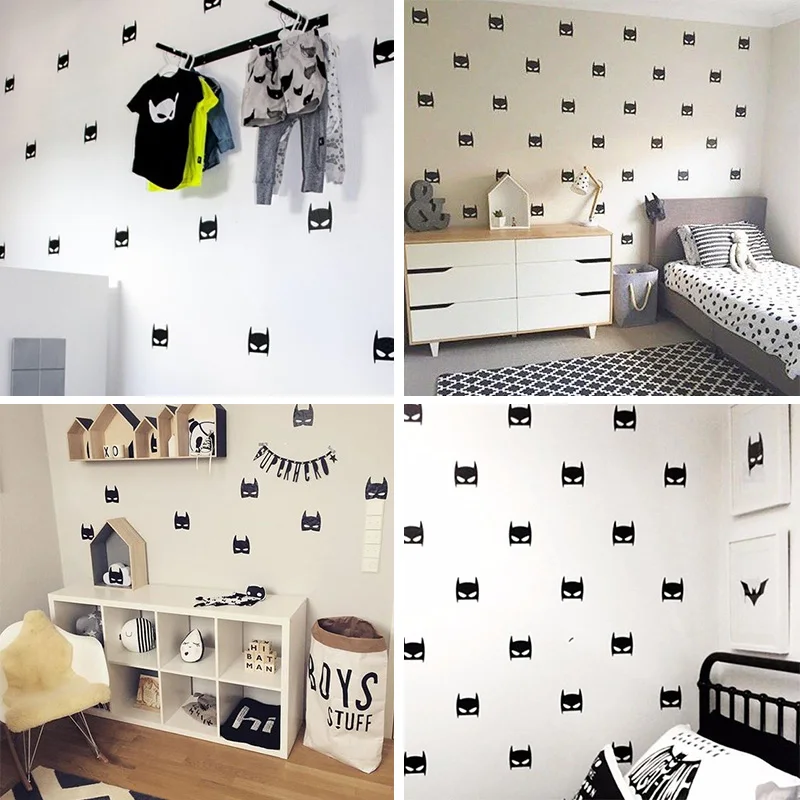 Us 3 65 5 Off Lovely Batman Wallstickers House Decoration Accessories For Kids Children S Living Room Wallpaper School Decor Accessories In Wall