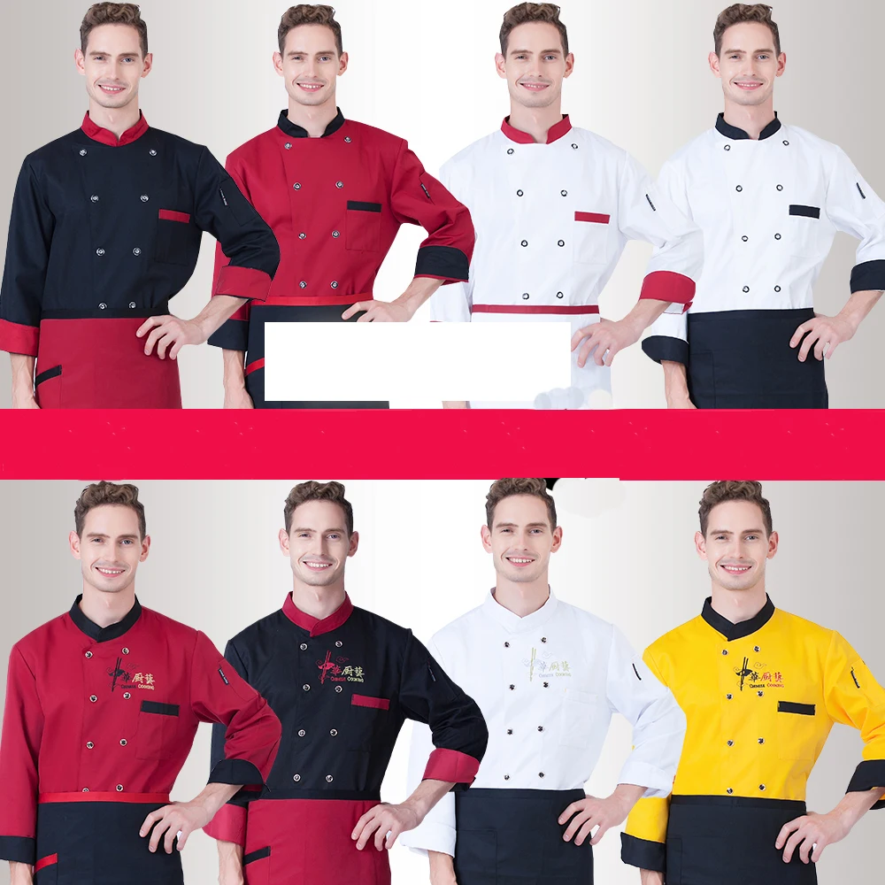 Chef Jacket Food Service Short Sleeved Summer Hotel Chef Uniform Double