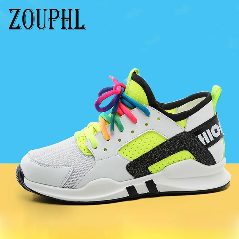 Zouphl 2017 весенние дети shoes brand кроссовки красочные мода повседневная for boys and girls rubber
