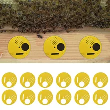 12Pcs/Set Hive Door Beekeeping Beekeeper Box Plastic Entrance Disc Bee Nest Gate Beekeeping Tools Equipment