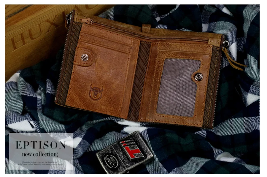 Модный брендовый мужской кошелек из натуральной кожи в стиле ретро, вертикальный складной многофункциональный кошелек для отдыха, небольшой кошелек для денег