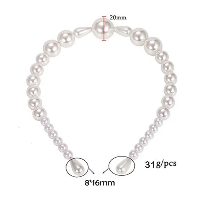 1PC Unique Hair Accessories Pearl Headband for Women Elegant Headband Wild Personality Fashion Pearl Girls Hair Headwear