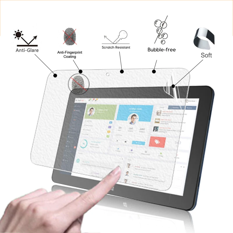 

BEST Anti-Glare Matte protective Film For Cube iwork 1X 11.6" MATTE Screen Protector front Guard panel + clean cloths