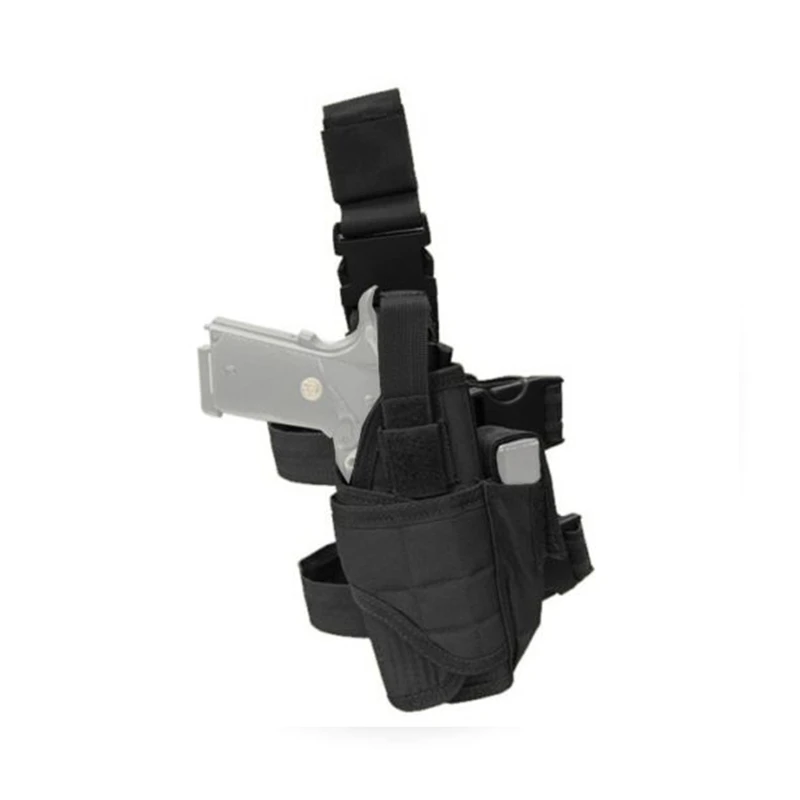 Black Durable Tactical Military Airsoft Pistol Gun Drop Leg Thigh