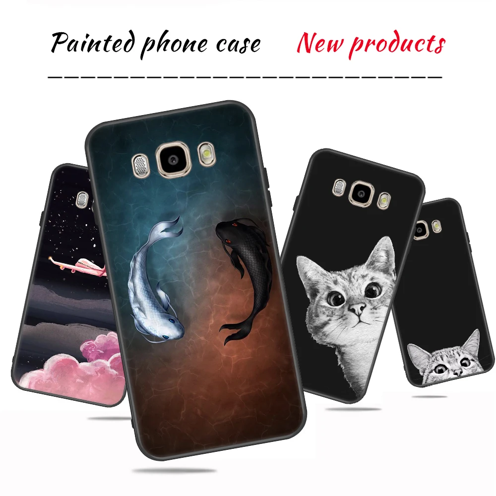 

Flower cute Cat Case For Samsung Galaxy J2 Pro J7 J5 J3 A3 A5 A7 2017 EU J7 J5 J3 A3 A5 A7 2016 J4 J6 2018 Silicon TPU Case