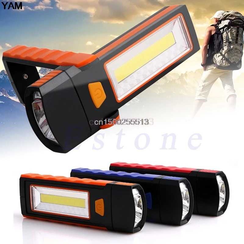 

Super Bright LED COB Flashlight For Work Portable Magnetic Inspection Torch Lamp
