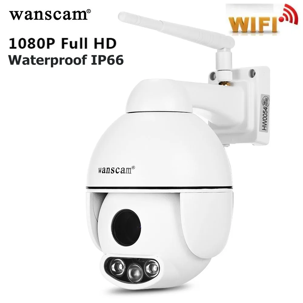 

WANSCAM HW0054 1080P HD WiFi Outdoor IP Camera 5 Times Optical Zoom P2P Motion Detection Two-way Audio Night Vision Camera