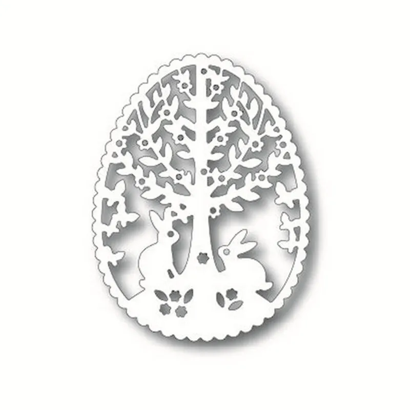 

Naifumodo Easter Egg Scene Metal Dies for Scrapbooking DIY Embossing Paper Craft Card Die Cut Stencil Decor New Cutting Dies