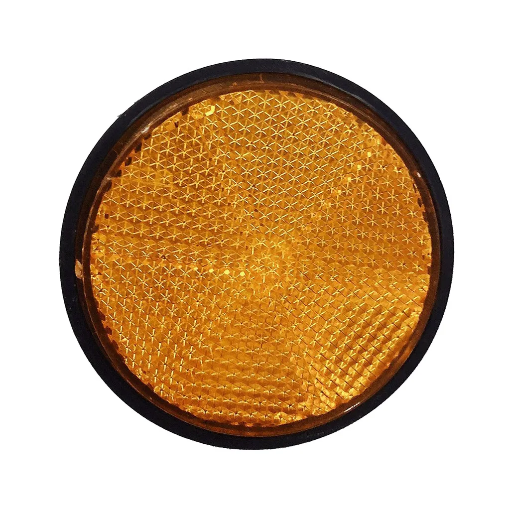 

*Bicycle Bike Round Reflector Safety Night Cycling Reflectiveback Cycling Safety Warning Flashing Lights Reflector Accessories