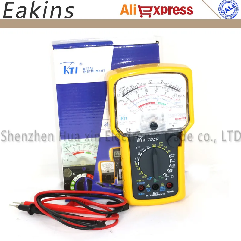 KT7050 Pointer Multimeter High precision sensitivity Analog Ohm Test
