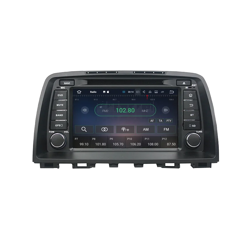 Top Liislee 2 din Car Navigation GPS For Mazda 6 2012~2014 Android Audio Video Radio Big Screen Stereo Multimedia Player Bluetooth 3