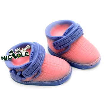 

Nicole H0066 Silicone Soap Mold Cute Baby Boots Craft Handmade Soap Making Mould