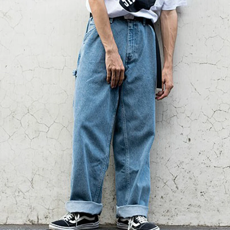 Высокое качество 2018 свободные джинсы плюс Размеры много Дизайн мужские Повседневное штаны хип-хоп Уличная Брюки Новая мода полной длины