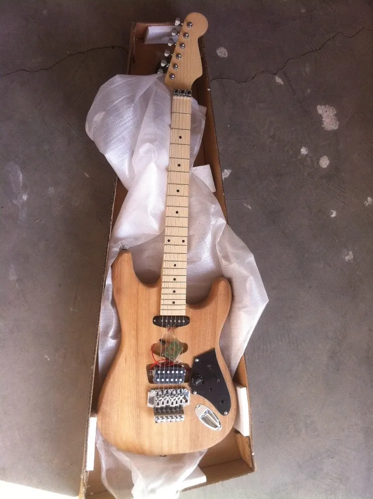 High End quality Floydrose Tremolo Unfinished Franken Electric guitar