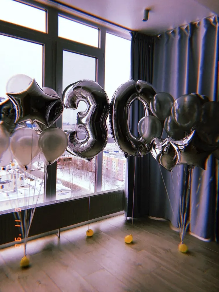 40 дюймов цвета: золотистый, серебристый, черный воздушные шары из фольги в виде цифр день рождения аксессуары дети BabyShower мальчик и девочка