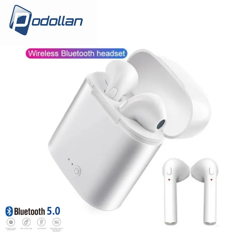 

i7s TWS 5.0 Wireless Bluetooth Earphone Stereo Earbud Headset With Charging Box For All Bluetooth tablet Smart phone earphone