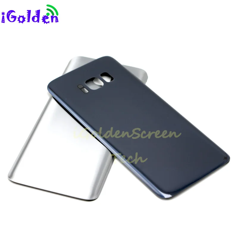 Для SAMSUNG Galaxy S8 G950F plus G9550 задняя крышка для аккумулятора Дверь Задняя стеклянная