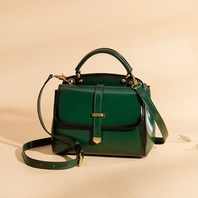 Роскошные сумки через плечо, сумки для женщин от известных брендов, дизайнерские женские сумки через плечо из натуральной кожи, женская сумка-мессенджер - Цвет: Green