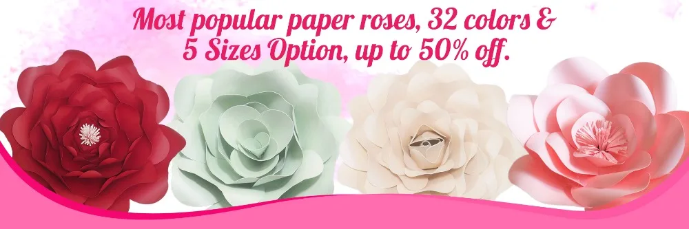 Most Popular paper roses 1920X640