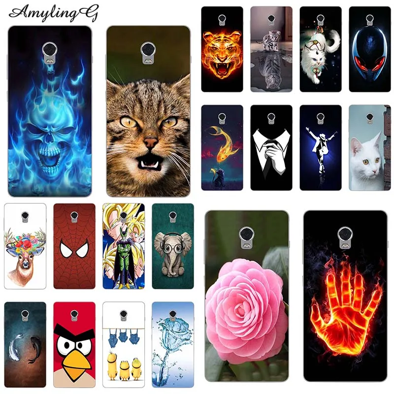 Colorful Phone Case For Lenovo Vibe P1 P 1 5.5&quot Printing Cartoon Rose Funny Coque Patterned Soft Silicone Fundas Shell Bags Cat |