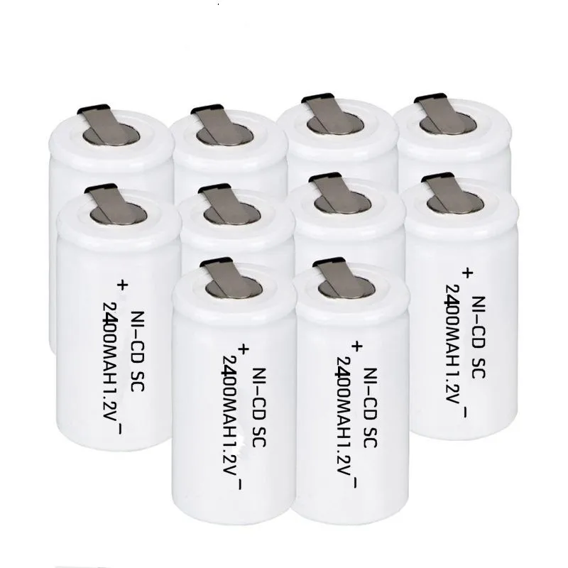 

8pcs/lot SC battery rechargeable NI-CD 1.2v 2400mah batteria battery Free Shipping