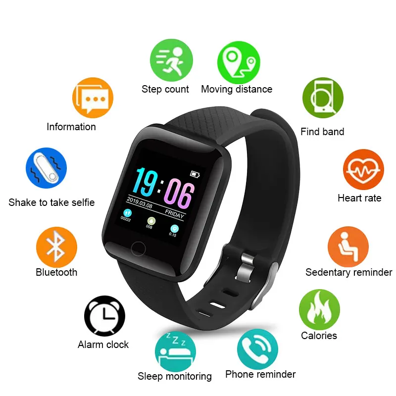 

Bluetooth Smart Watch 1.3 Inch Color Screen Blood Pressure Monitoring Waterproof Sport Fitness Activity Tracker Smartwatch