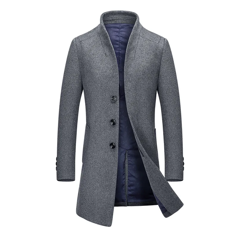 Мужской шерстяной длинный плащ, шерстяной костюм, английский стиль, приталенное шерстяное пальто, мужские повседневные куртки, пальто для мужчин