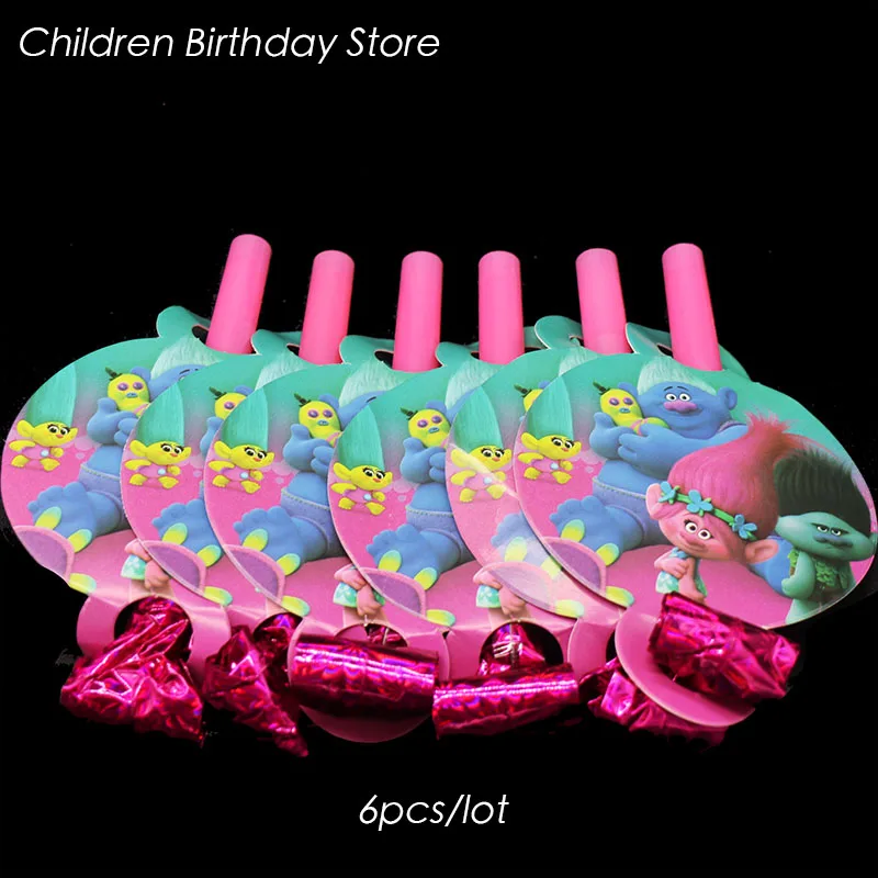 6pcs/lot Trolls blowouts theme birthday party decorations supplies | Дом и сад