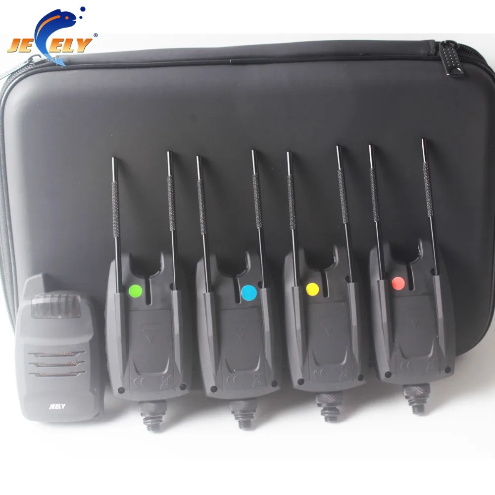  Jeely 6+1/4+1 Carp Fishing Alarm Set Sounds and LED Alarming Wireless Fishing Bite Alarm Indicator  - 32897233951